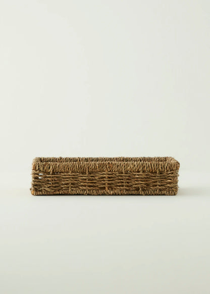 Nira Hasır Sepet Naturel (35x24x9 cm)