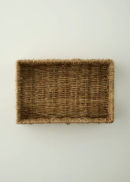 Nira Hasır Sepet Naturel (35x24x9 cm) - 32x21x7 cm - NATUREL 1 - 2