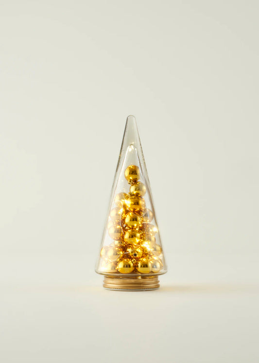 Christmas Tree Yılbaşı Ledli Aydınlatma Gold (12x12x29 cm) - 2
