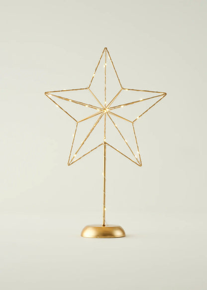 Star Dekoratif Ledli Aydınlatma Gold (30x11x46 cm)