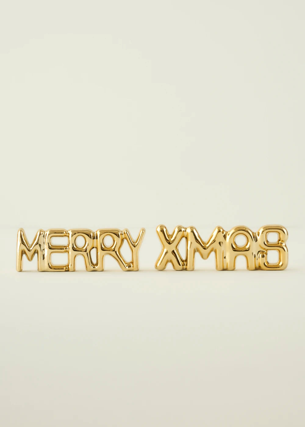 Xmas Yılbaşı Dekoratif Obje Gold (18x2x6 cm) - 4
