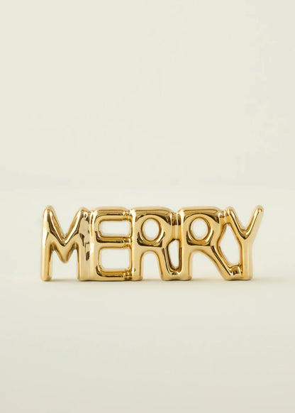 Merry Dekoratif Obje Gold (18x2x6 cm)