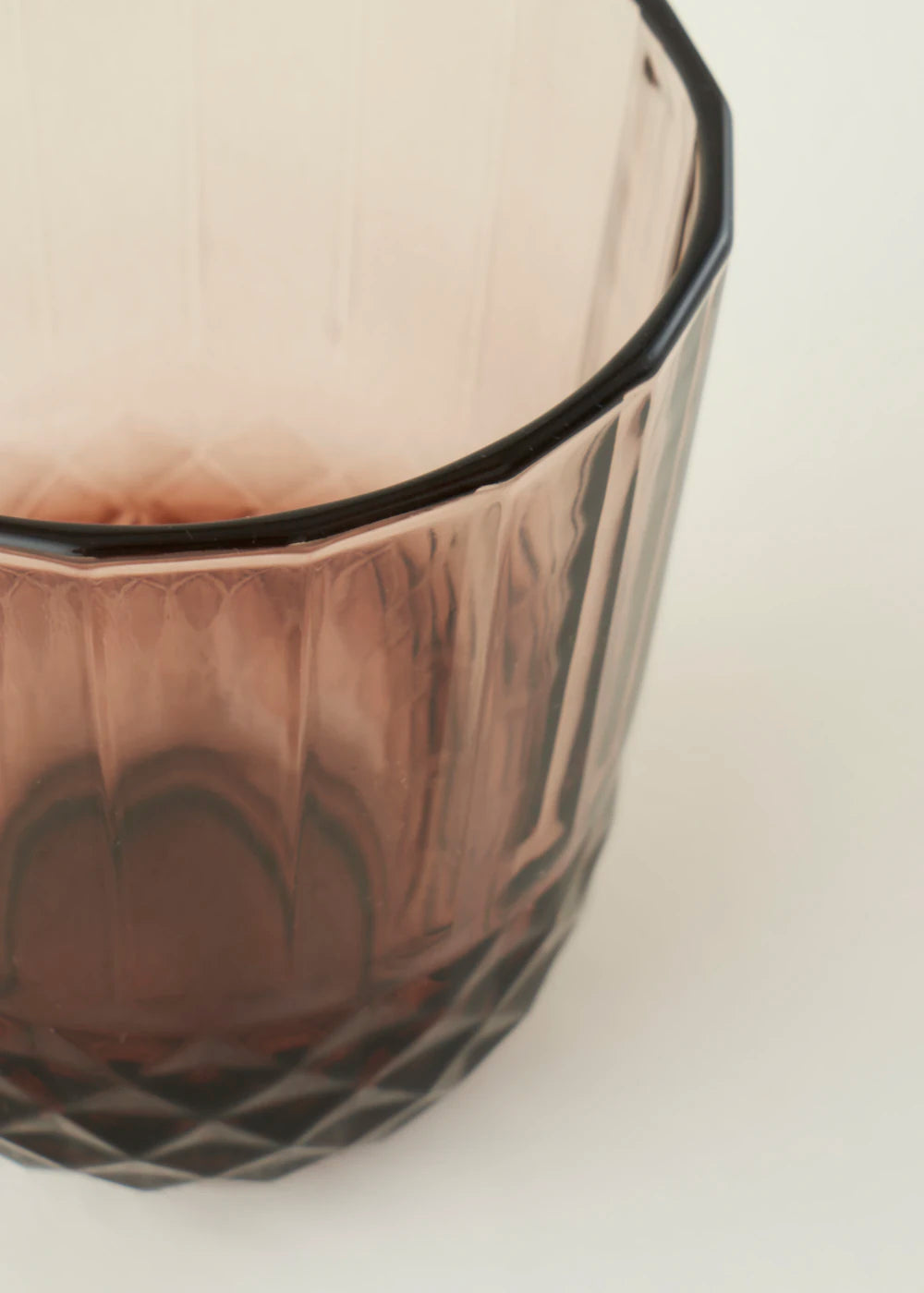Colore Kesme Bardak-Kadeh Seti 12'li Amber - KAHVERENGİ - Çeşitli - 4