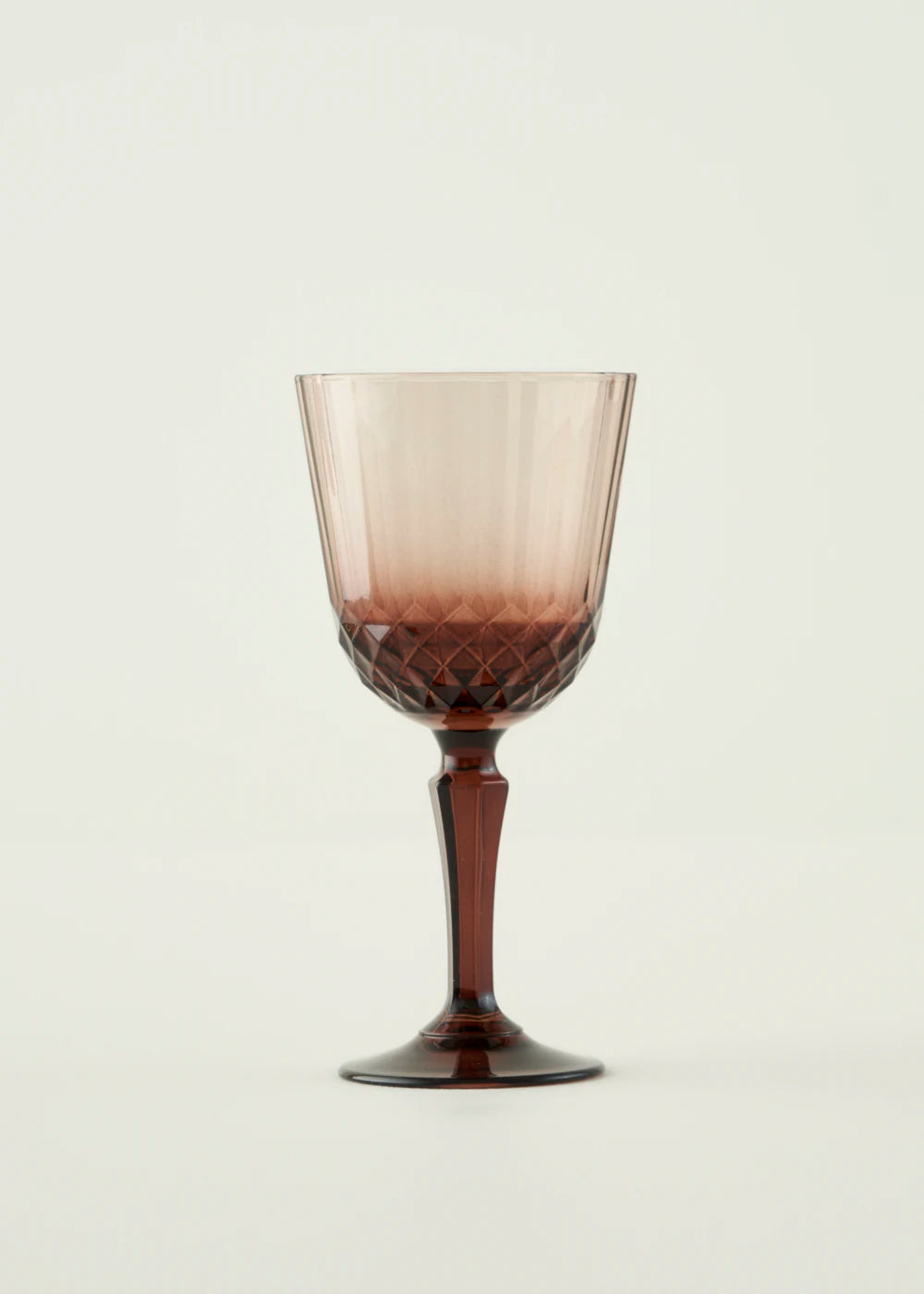 Colore Kesme Bardak-Kadeh Seti 12'li Amber - KAHVERENGİ - Çeşitli - 5