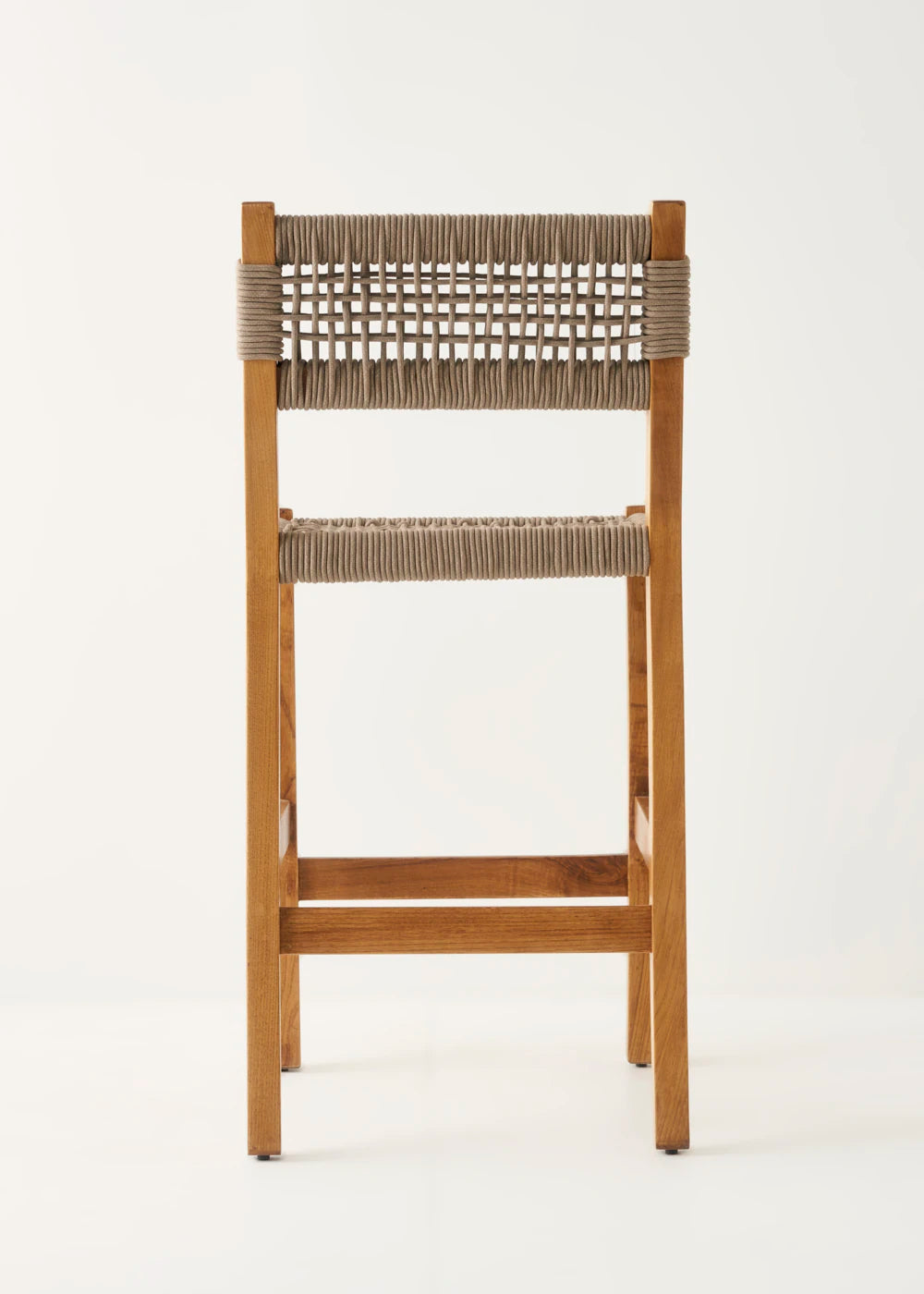 Kaia Doğal Ahşap Bar Sandalyesi Kestane Ağacından Naturel (90x57x56 cm) - 3