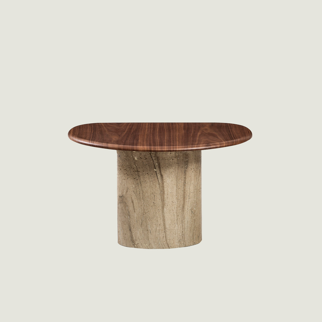 Kunlun Yan Sehpa Ceviz (43x72x47 cm) - 58x36x49 cm - CEVİZ - 2