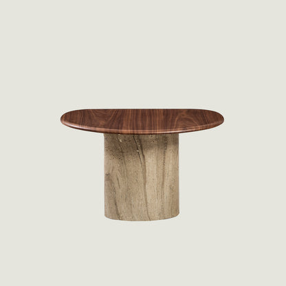 Kunlun Yan Sehpa Ceviz (43x72x47 cm) - 58x36x49 cm - CEVİZ - 2