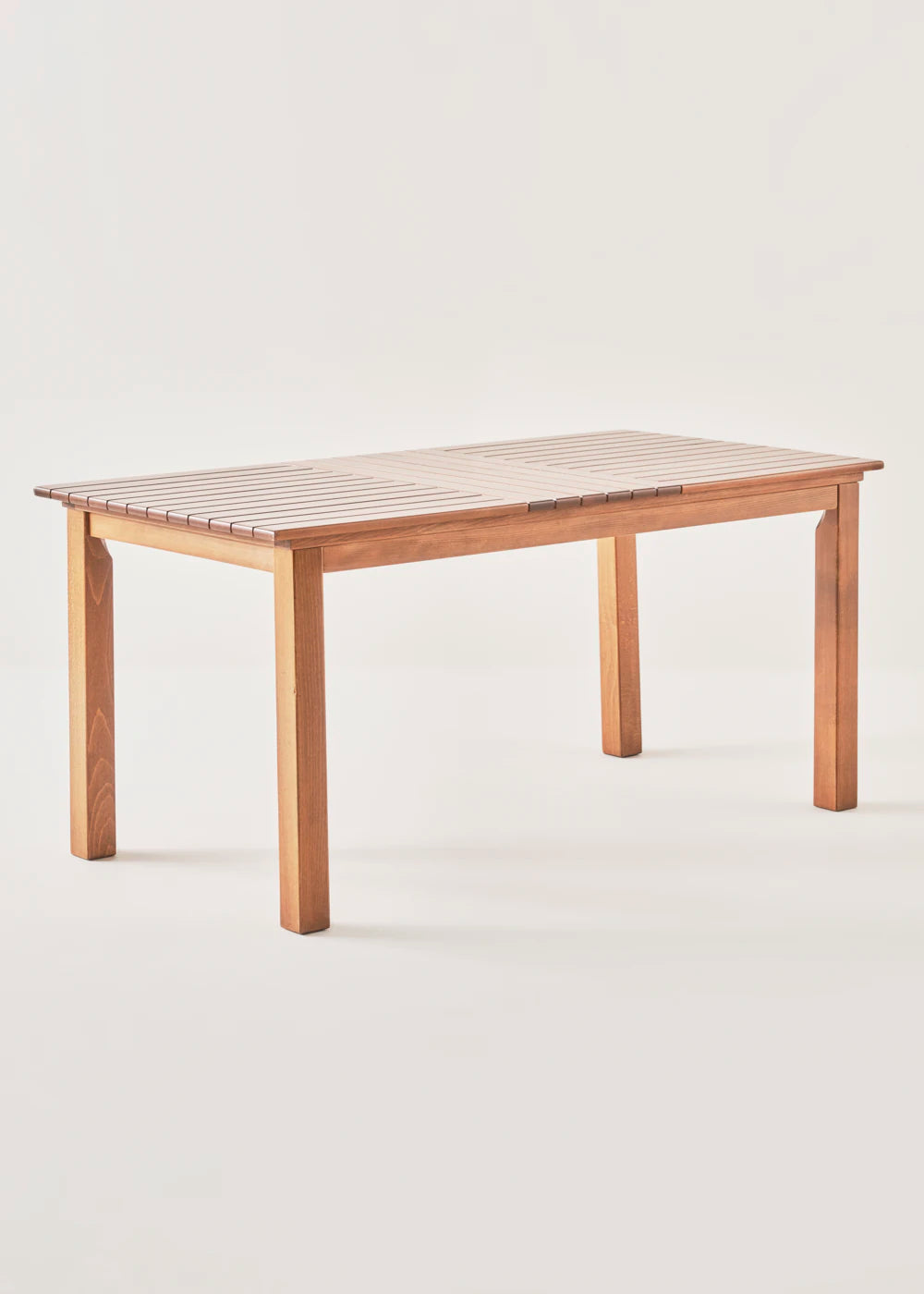 Anise Doğal Ahşap Bahçe Masası Naturel (80x120 cm)