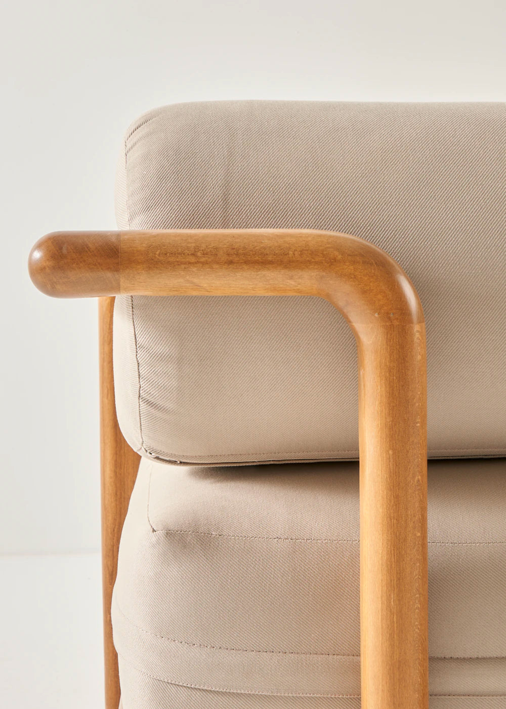 Dorelle Doğal Ahşap 3'lü Bahçe Koltuğu Naturel - 8