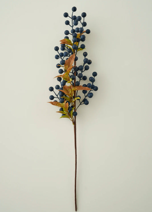 Christmas Yılbaşı Dal Çiçek Mor (62 cm)
