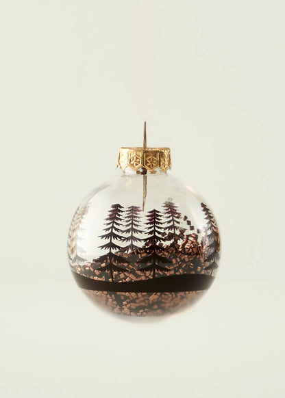 Christmas 3'lü Dekoratif Süs Kahverengi (8 cm)