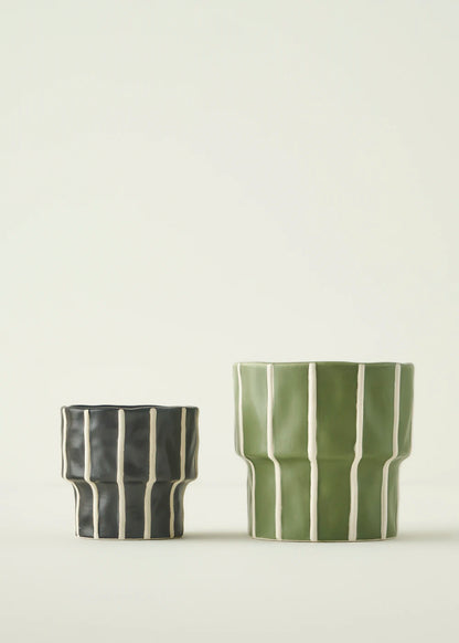 Ruvia Saksı Yeşil (13x13x13 cm) - 10x10x9 cm - SİYAH - 4