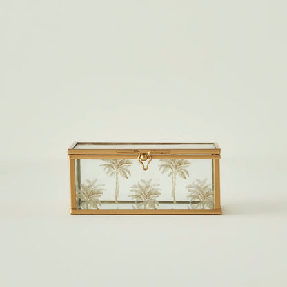 Palm Dekoratif Kutu Gold (10x13x5 cm)