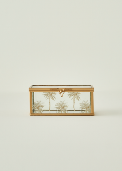 Palm Dekoratif Kutu Gold (10x13x5 cm)