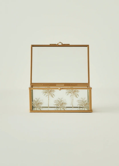 Palm Dekoratif Kutu Gold (10x13x5 cm)