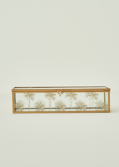 Palm Dekoratif Kutu Gold (10x13x5 cm)
