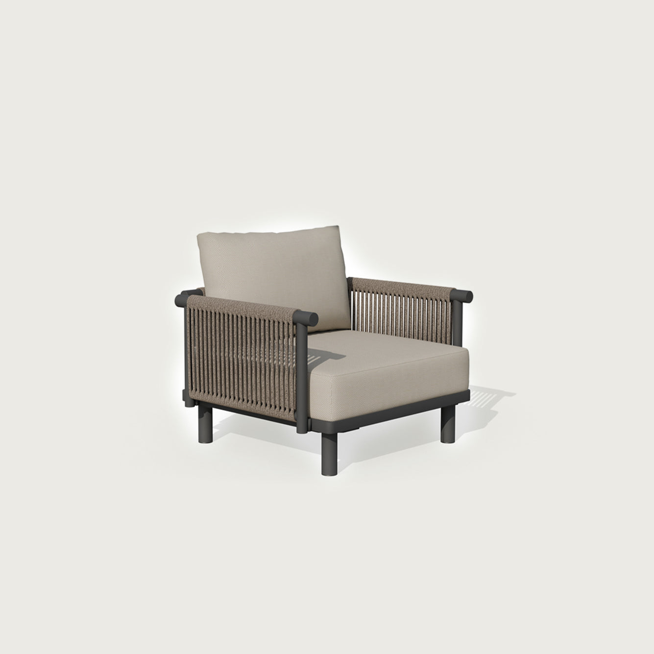 Viper Tekli Bahçe Koltuğu Gri (79,5x85x55,5 cm)