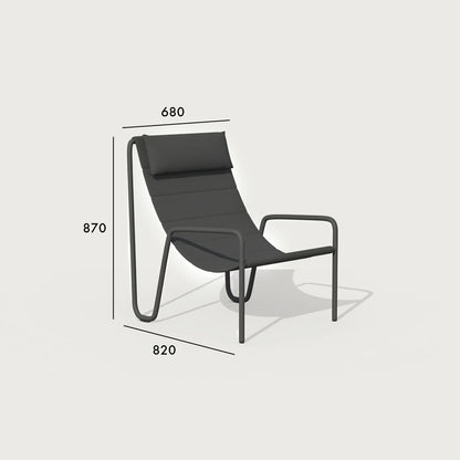 Torven 3'lü Bahçe Koltuğu Antrasit (61x180x78 cm) - 87x82x68 cm - ANTRASİT - 2