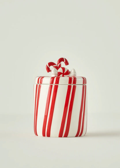 Merry Yılbaşı Seramik Kavanoz Kırmızı (960 cc)