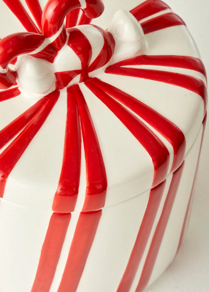 Merry Yılbaşı Seramik Kavanoz Kırmızı (960 cc)
