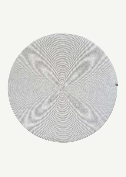 %100 Pamuk Mira Yuvarlak Halı Antrasit (80x80 cm)