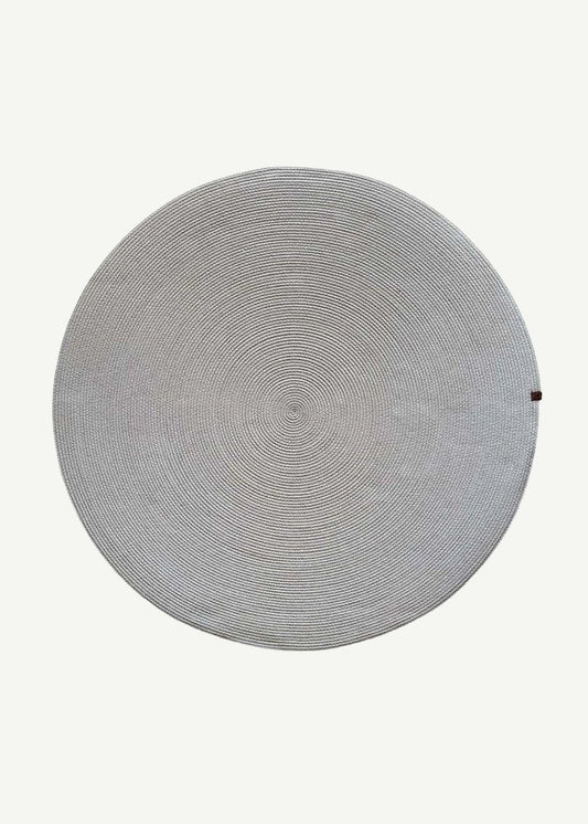 %100 Pamuk Mira Yuvarlak Halı Bej (120x120 cm)