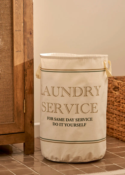 Laundry Deluxe Service Çamaşır Sepeti Beyaz (36x50 cm)