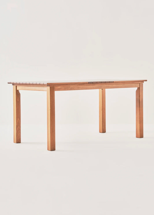 Anise Doğal Ahşap Bahçe Masası Naturel (80x140 cm)