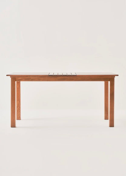 Anise Doğal Ahşap Bahçe Masası Naturel (80x120 cm) - 80x140 cm - NATUREL - 3