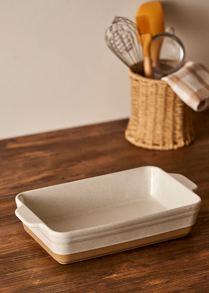 Margot Stoneware Fırın Kabı Beyaz (33,1x19,6x7 cm)