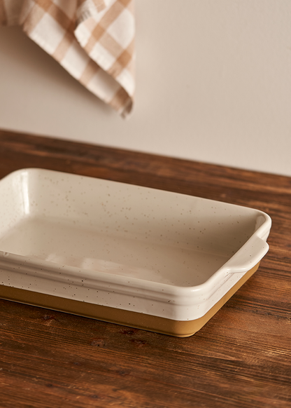 Margot Stoneware Fırın Kabı Beyaz (33,1x19,6x7 cm)