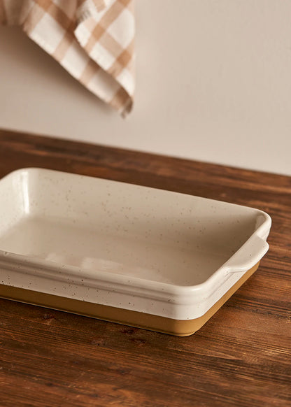 Margot Stoneware Fırın Kabı Beyaz (38,7x24,2x7,2 cm)