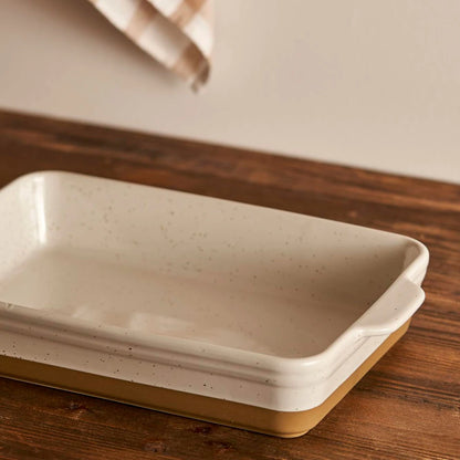 Margot Stoneware Fırın Kabı Beyaz (38,7x24,2x7,2 cm)
