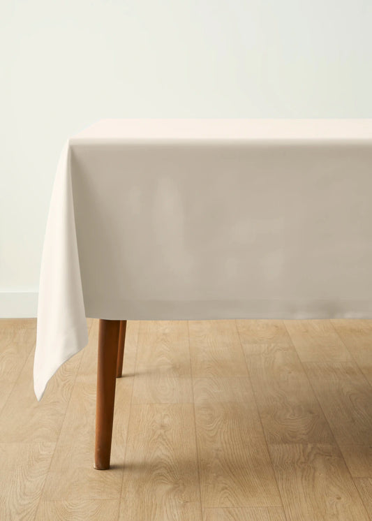 Clara Pamuklu Canvas Masa Örtüsü Krem (150x250 cm)