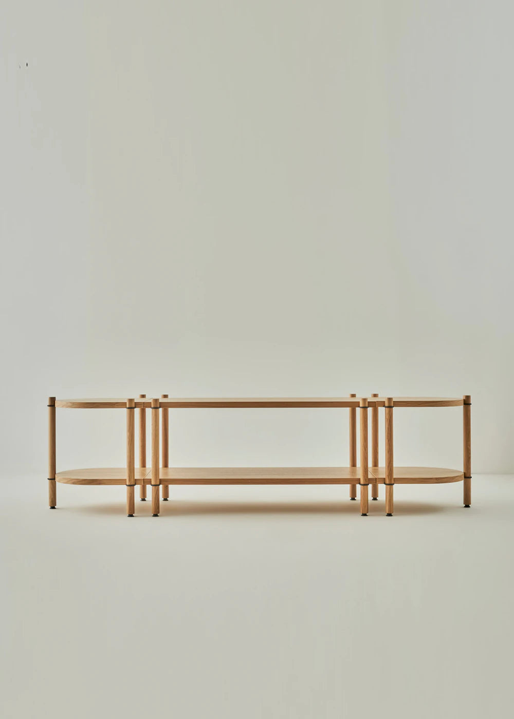 Cosmos Modüler 3 Parça TV Ünitesi Meşe-Siyah (183x48x48 cm) - 3