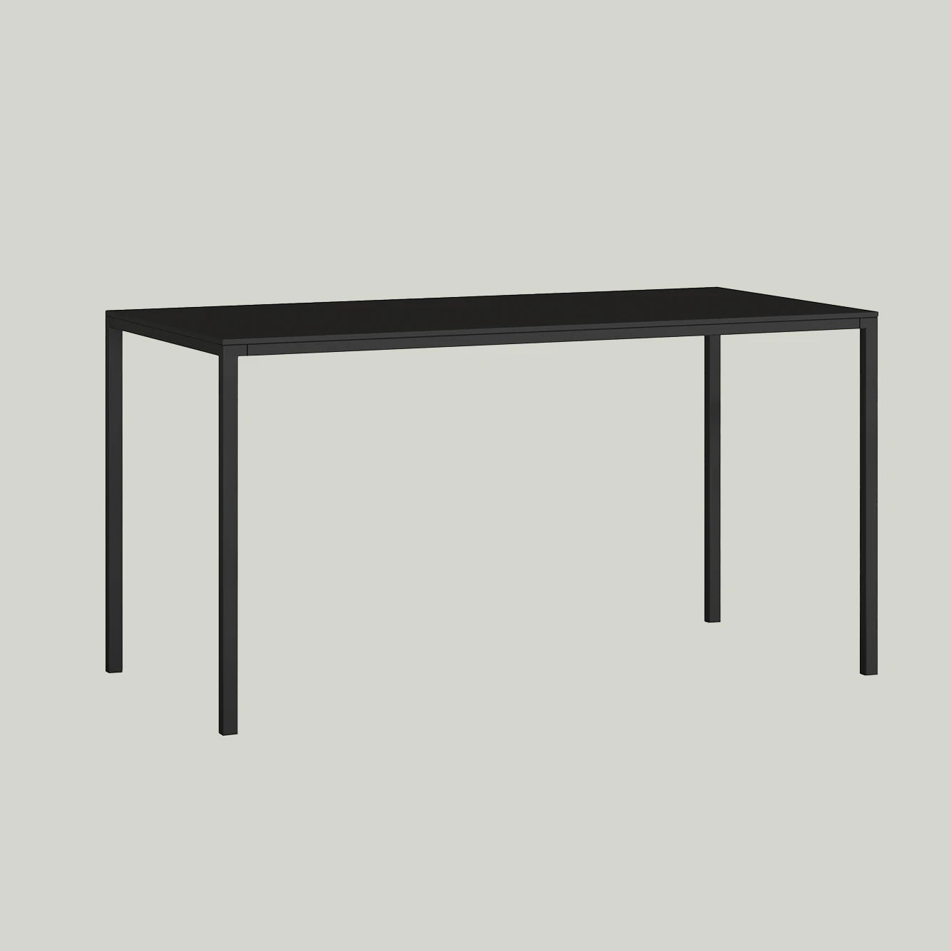 Slim Dış Mekan Masası Siyah (80x140 cm)