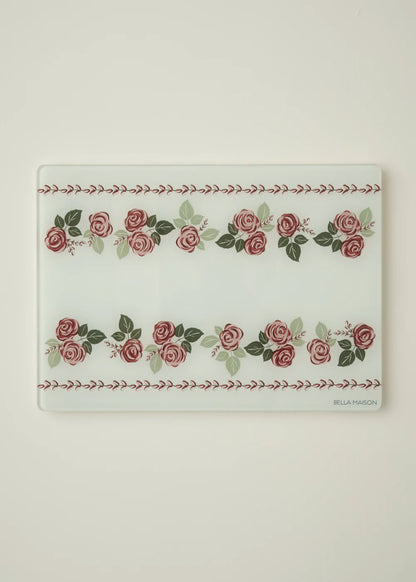 Rose Cam Kesme Tahtası (35x25 cm)