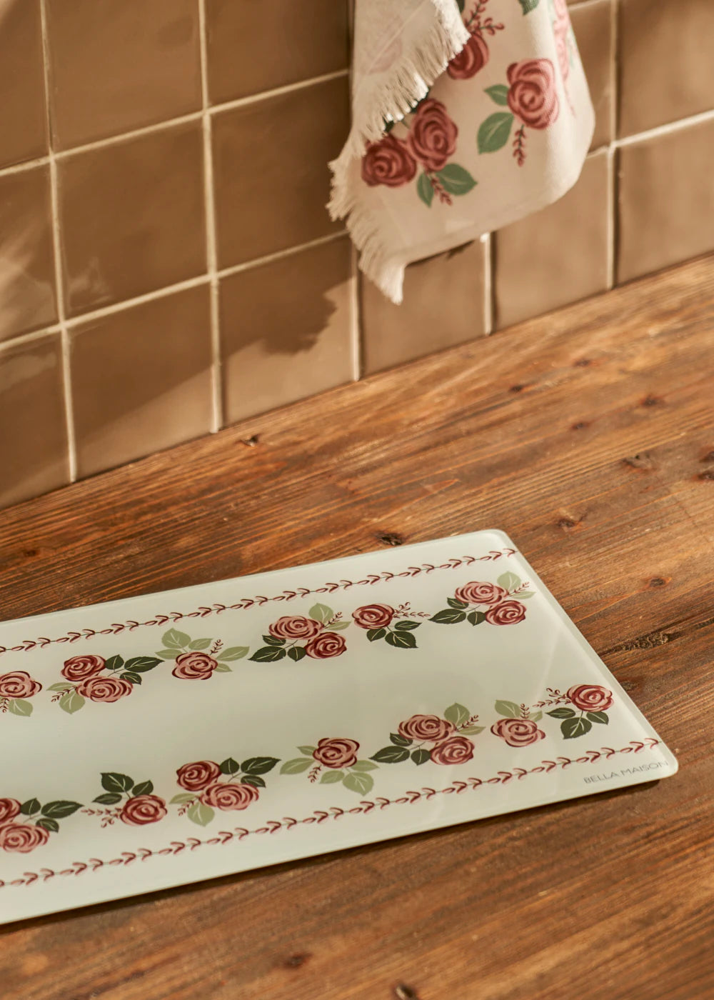 Rose Cam Kesme Tahtası (35x25 cm) - 5