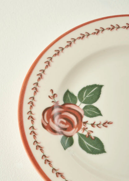 Rose 6'lı Porselen Pasta Tabağı Seti (21 cm) - 2