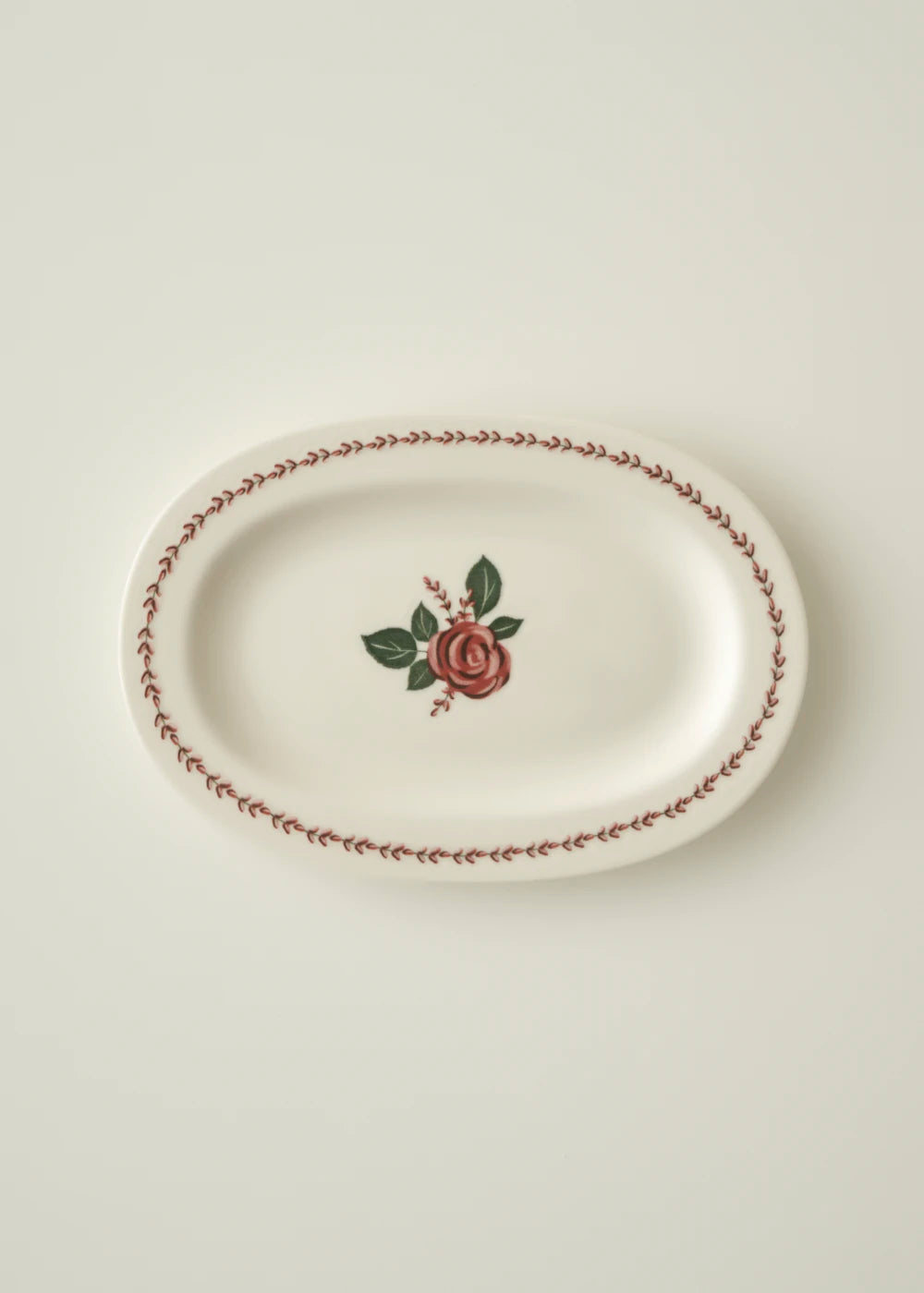 Rose Porselen Sunum Tabağı (25 cm)