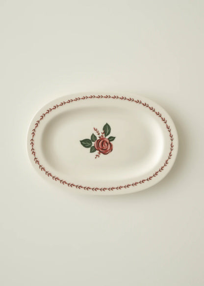 Rose Porselen Sunum Tabağı (25 cm)