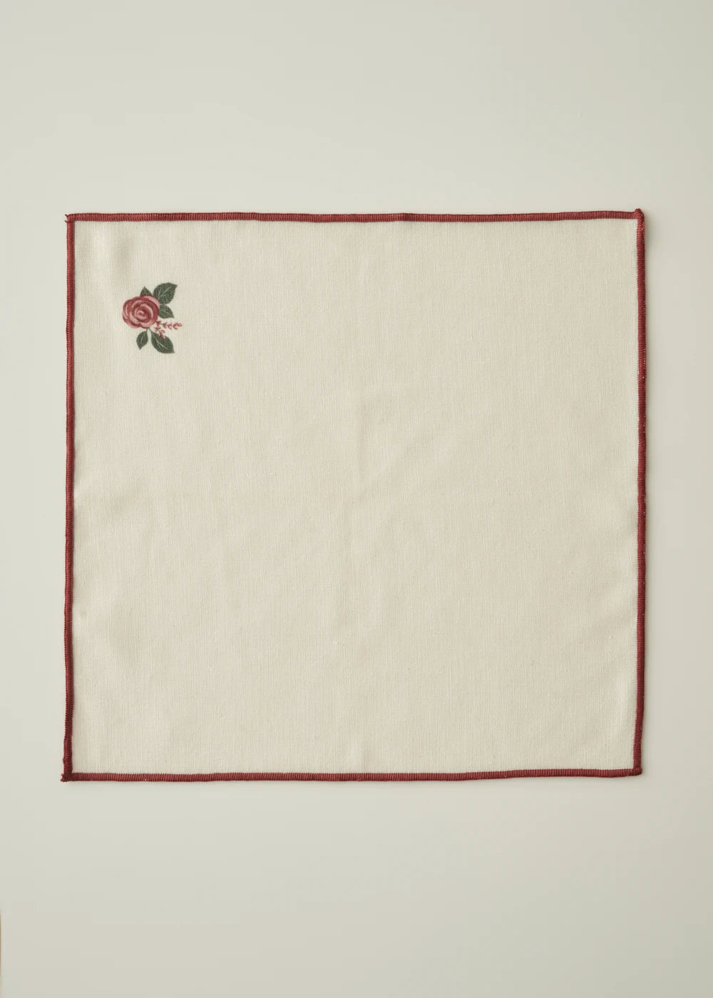 Rose Baskılı Peçete Krem (40x40 cm) - 3