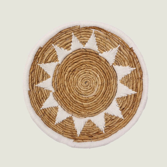 Curl Duvar Tabağı Naturel (40 cm)
