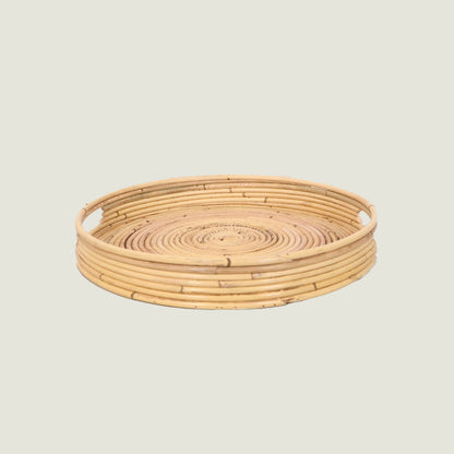 Swan Rattan Dekoratif Tepsi Naturel (30x5,5 cm)