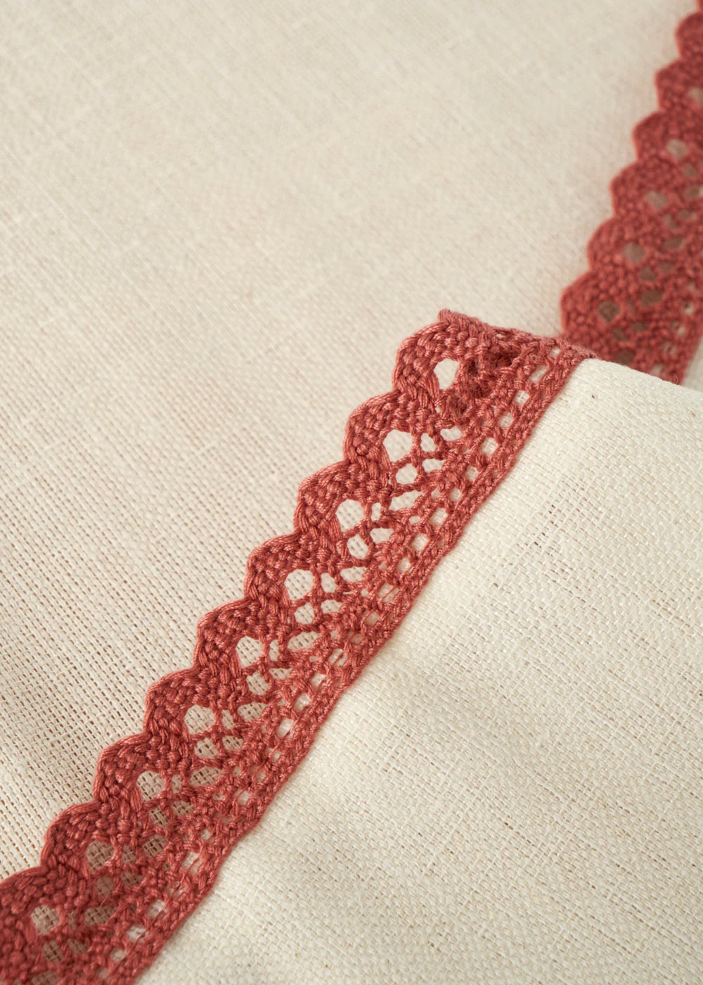 Rose Baskılı Kopanakili Runner Krem (50x150 cm) - 3