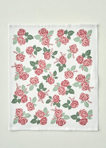 Rose Pamuklu Baskılı Kurulama Bezi 2'li Krem (40x50 cm)