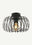 Etoile Metal Plafonyer Avize Siyah (30x70 cm)