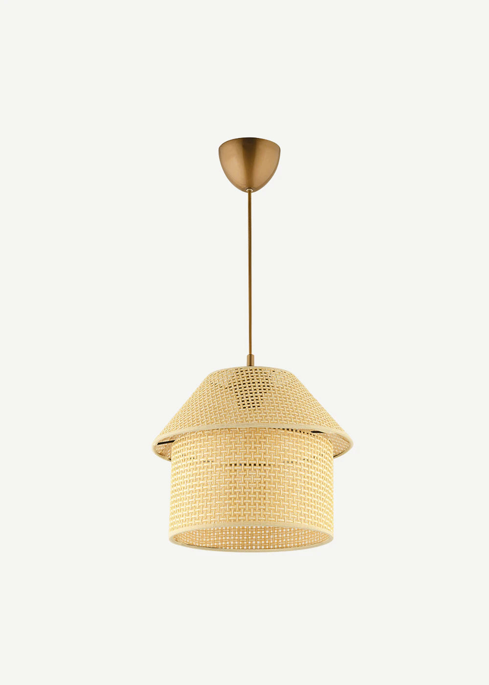 Serein Hasır Sarkıt Avize Krem (70x25 cm)