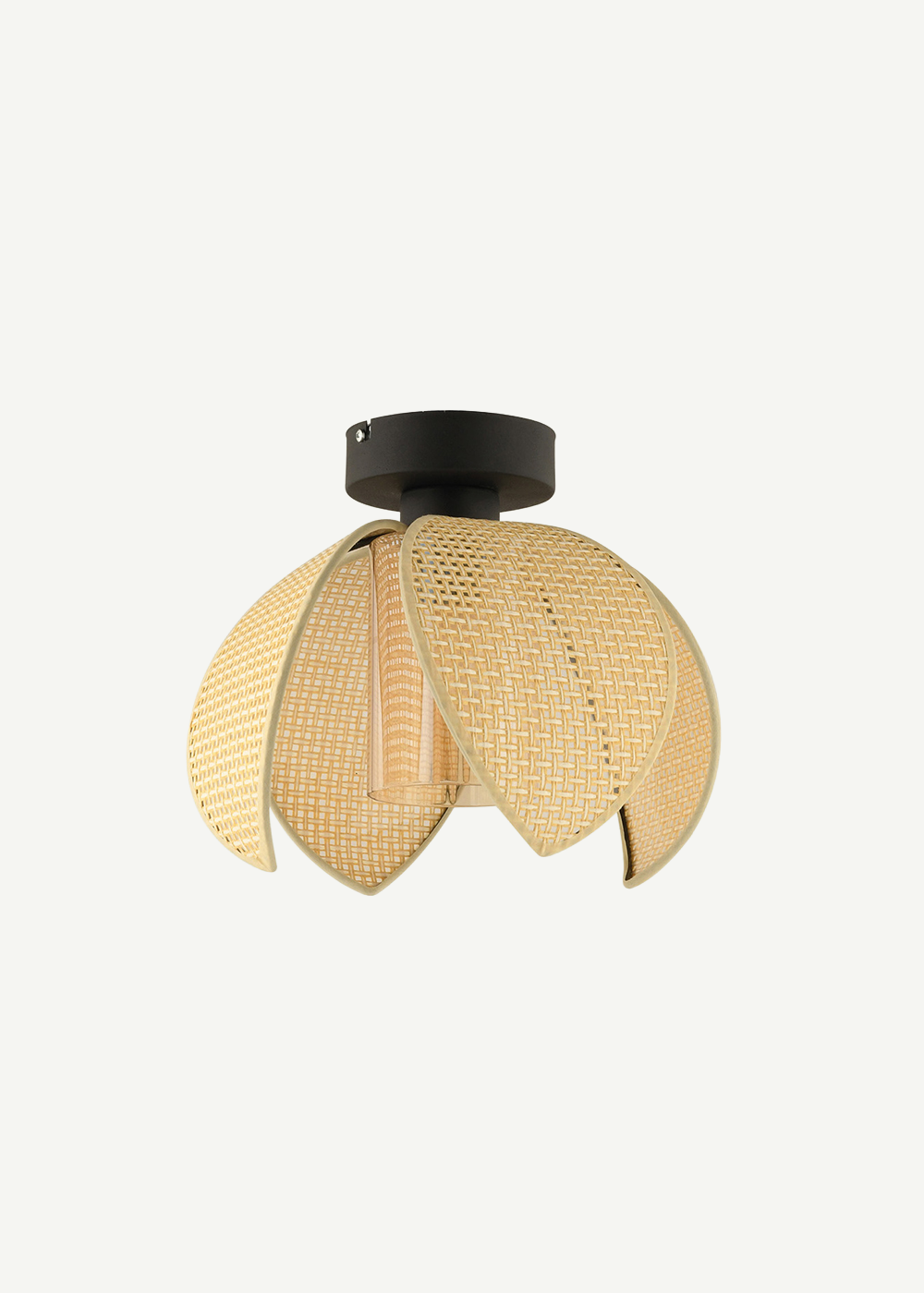 Nerida Plafonyer Rattan Avize Naturel (26x20 cm)