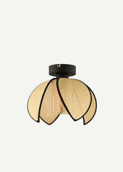 Nerida Plafonyer Rattan Avize Naturel (26x20 cm)